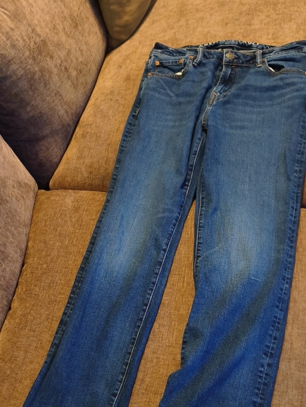 Classic Blue Straight-Leg Jeans